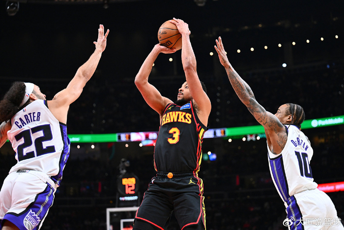 老鹰17战15胜领跑东部 杰伦约翰逊26+5+10领跑新