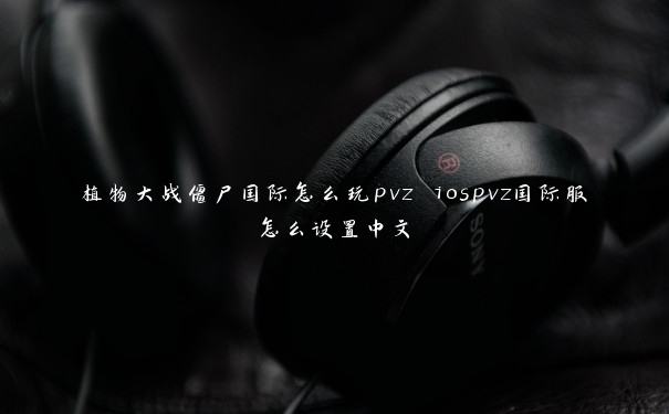 植物大战僵尸国际怎么玩pvz iospvz国际服怎么设置中文