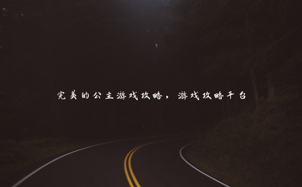 完美的公主游戏攻略,游戏攻略平台 完美的公主游戏攻略,游戏攻略平台