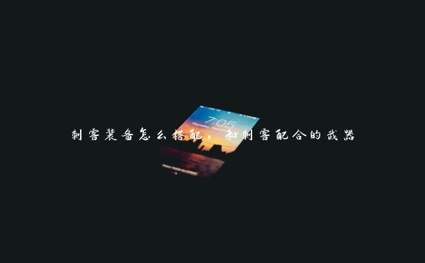刺客装备怎么搭配,和刺客配合的武器 刺客装备怎么搭配,和刺客配合的武器