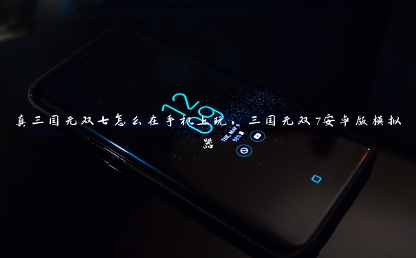 真三国无双七怎么在手机上玩，三国无双7安卓版模拟器