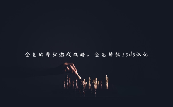 金色的琴弦游戏攻略，金色琴弦33ds汉化