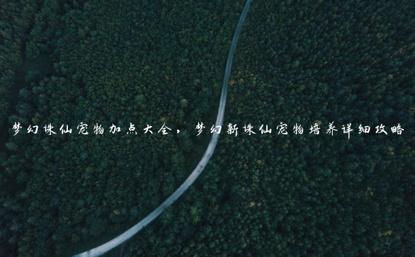 梦幻诛仙宠物加点大全,梦幻新诛仙宠物培养详细攻略 梦幻诛仙宠物加点大全,梦幻新诛仙宠物培养详细攻略